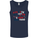 Fireworks Director Funny Bonfire Night July 4th Mens Vest Tank Top Navy Blue
