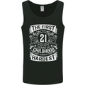 First 21 Years of Childhood Funny 21st Birthday Mens Vest Tank Top Black