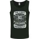 First 60 Years of Childhood Funny 60th Birthday Mens Vest Tank Top Black