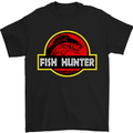 a black t - shirt with a fish hunter logo