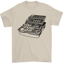 Fisherman Tackle Box Fishing Mens T-Shirt 100% Cotton Sand