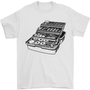 Fisherman Tackle Box Fishing Mens T-Shirt 100% Cotton White