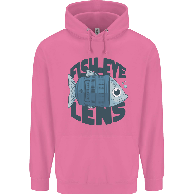 Fisheye Lens Funny Photography Photographer Childrens Kids Hoodie Azalea