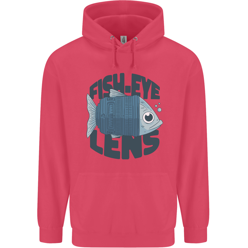 Fisheye Lens Funny Photography Photographer Childrens Kids Hoodie Heliconia