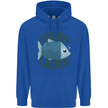 Fisheye Lens Funny Photography Photographer Childrens Kids Hoodie Royal Blue
