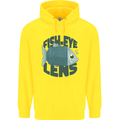Fisheye Lens Funny Photography Photographer Childrens Kids Hoodie Yellow