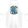 Fisheye Lens Funny Photography Photographer Cotton Apron 100% Organic White
