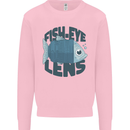 Fisheye Lens Funny Photography Photographer Kids Sweatshirt Jumper Light Pink