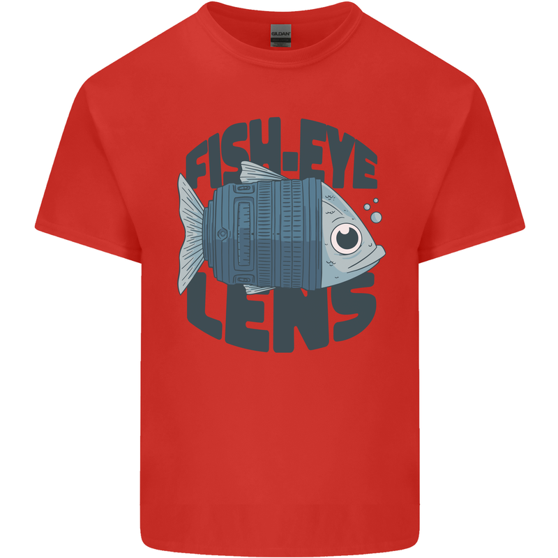 Fisheye Lens Funny Photography Photographer Kids T-Shirt Childrens Red