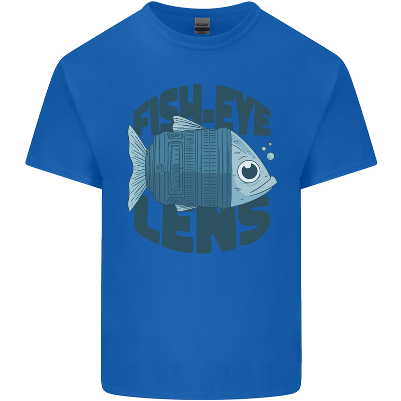 Fisheye Lens Funny Photography Photographer Kids T-Shirt Childrens Royal Blue