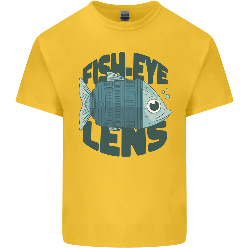 Fisheye Lens Funny Photography Photographer Kids T-Shirt Childrens Yellow