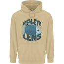 Fisheye Lens Funny Photography Photographer Mens 80% Cotton Hoodie Sand