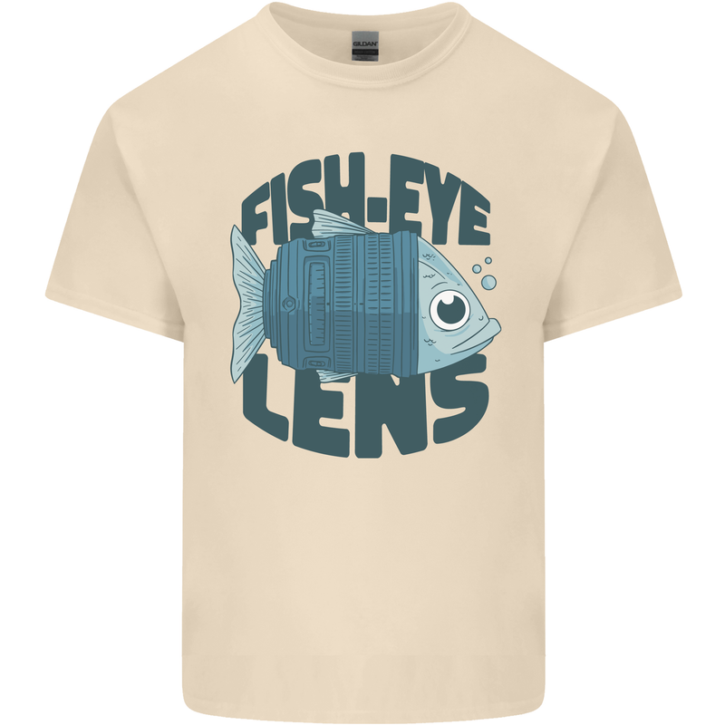 Fisheye Lens Funny Photography Photographer Mens Cotton T-Shirt Tee Top Natural