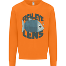 Fisheye Lens Funny Photography Photographer Mens Sweatshirt Jumper Orange