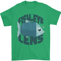 Fisheye Lens Funny Photography Photographer Mens T-Shirt 100% Cotton Irish Green
