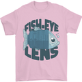 Fisheye Lens Funny Photography Photographer Mens T-Shirt 100% Cotton Light Pink