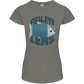Fisheye Lens Funny Photography Photographer Womens Petite Cut T-Shirt Charcoal