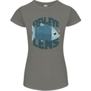 Fisheye Lens Funny Photography Photographer Womens Petite Cut T-Shirt Charcoal