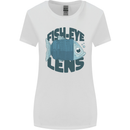 Fisheye Lens Funny Photography Photographer Womens Wider Cut T-Shirt White