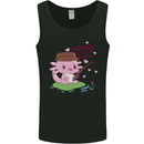 Fishing Axolotl Anti Valentines Day Fisherman Mens Vest Tank Top Black