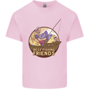Fishing Dog Fisherman's Best Friend Kids T-Shirt Childrens Light Pink