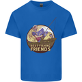 Fishing Dog Fisherman's Best Friend Kids T-Shirt Childrens Royal Blue