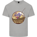 Fishing Dog Fisherman's Best Friend Kids T-Shirt Childrens Sports Grey