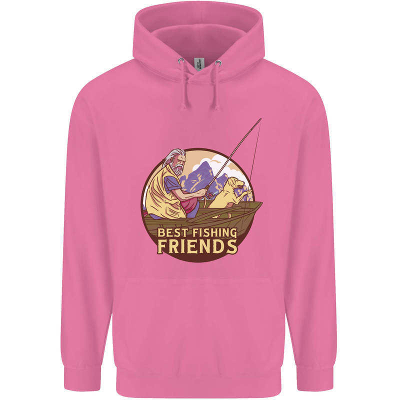 Fishing Dog Fisherman's Best Friend Mens 80% Cotton Hoodie Azelea