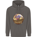 Fishing Dog Fisherman's Best Friend Mens 80% Cotton Hoodie Charcoal