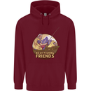 Fishing Dog Fisherman's Best Friend Mens 80% Cotton Hoodie Maroon
