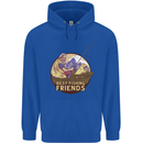 Fishing Dog Fisherman's Best Friend Mens 80% Cotton Hoodie Royal Blue
