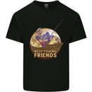 Fishing Dog Fisherman's Best Friend Mens Cotton T-Shirt Tee Top Black