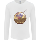 Fishing Dog Fisherman's Best Friend Mens Long Sleeve T-Shirt White