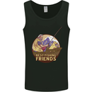 Fishing Dog Fisherman's Best Friend Mens Vest Tank Top Black
