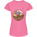 Fishing Dog Fisherman's Best Friend Womens Petite Cut T-Shirt Azalea