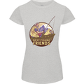 Fishing Dog Fisherman's Best Friend Womens Petite Cut T-Shirt Sports Grey