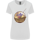 Fishing Dog Fisherman's Best Friend Womens Wider Cut T-Shirt White