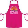 Fishing Forecast Funny Fisherman Beer Alcohol Cotton Apron 100% Organic Pink