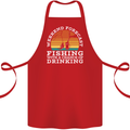 Fishing Forecast Funny Fisherman Beer Alcohol Cotton Apron 100% Organic Red