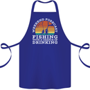 Fishing Forecast Funny Fisherman Beer Alcohol Cotton Apron 100% Organic Royal Blue