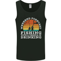 Fishing Forecast Funny Fisherman Beer Alcohol Mens Vest Tank Top Black