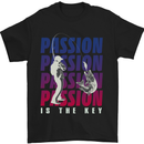 a black t - shirt with the words passion passion is the key