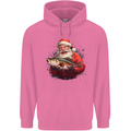 Fishing Santa Claus Fisherman Christmas Mens 80% Cotton Hoodie Azelea