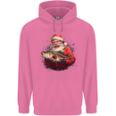 Fishing Santa Claus Fisherman Christmas Mens 80% Cotton Hoodie Azelea