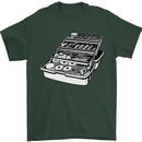 Fishing Tackle Box Fisherman Mens T-Shirt 100% Cotton Forest Green