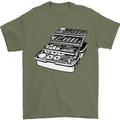 Fishing Tackle Box Fisherman Mens T-Shirt 100% Cotton Military Green