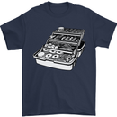 Fishing Tackle Box Fisherman Mens T-Shirt 100% Cotton Navy Blue