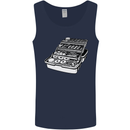 Fishing Tackle Box Fisherman Mens Vest Tank Top Navy Blue