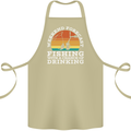 Fishing Weekend Forecast Funny Fisherman Beer Cotton Apron 100% Organic Khaki