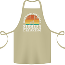 Fishing Weekend Forecast Funny Fisherman Beer Cotton Apron 100% Organic Khaki